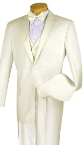 Vinci Men Tuxedo 4TV-1-Ivory