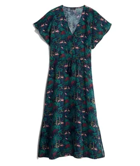 Vineyard Vines Womens Textured Button-Front Kaftan Dress